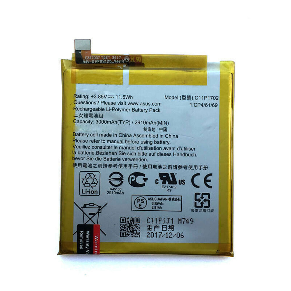Batería para 31CP3/58/asus-C11P1702